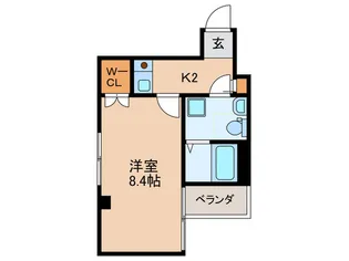 カサビエント大手前【6階】の間取り