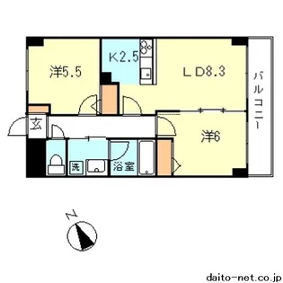 ハーベストヒルズ溝の口1【5階】の間取り