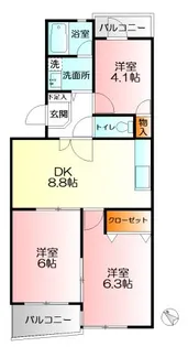 レアステージ【3階】の間取り