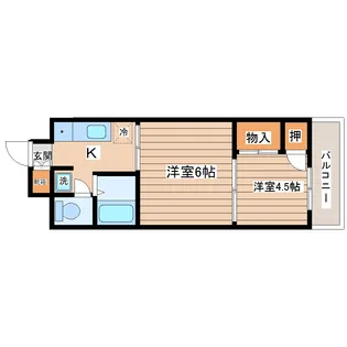 アーバンコート【5階】の間取り