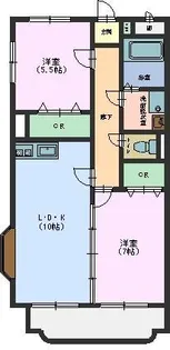 レピエス B【3階】の間取り