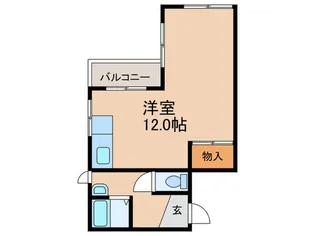 茄子作コーポ【1階】の間取り