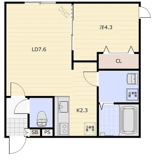 Shine Noble 島松(シャイン ノーブル)【2階】の間取り