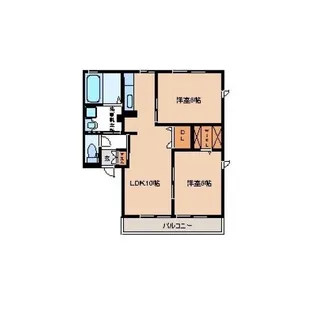 ツインネストB【2階】の間取り