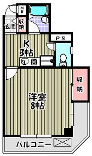 ボヌール林田【3階】の間取り