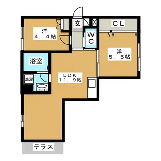ヴィラージュ南荻窪【1階】の間取り