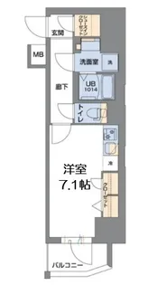 Metrosa谷町六丁目South【3階】の間取り