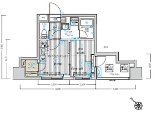 ベルグレード浅草DUE【1階】の間取り