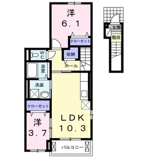 ウォーム ブリーズ【2階】の間取り