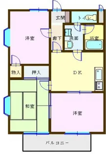 メゾンドモリューII【3階】の間取り