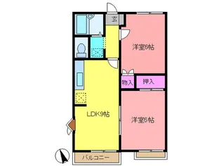 グランハイム尾島【2階】の間取り