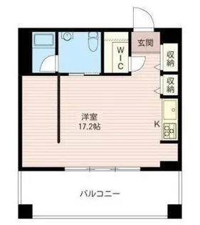 レジデンスシャルマン月島【3階】の間取り