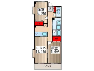 プロミネンスV【2階】の間取り