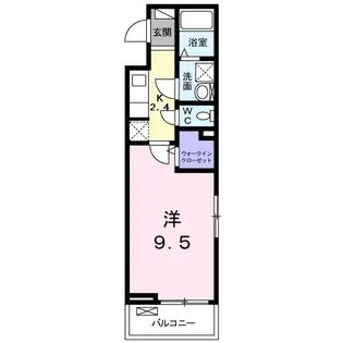 カーサ・ディーI【1階】の間取り