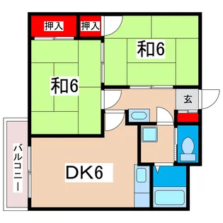 東金沢マンション【3階】の間取り