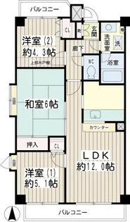 グレース川崎【6階】の間取り