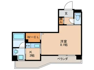ルービンス十日市II【5階】の間取り