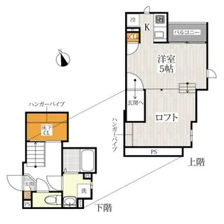 CB古賀アルベリ【2階】の間取り