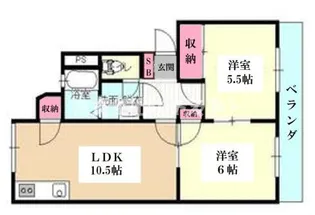 ONE’s東大成【2階】の間取り