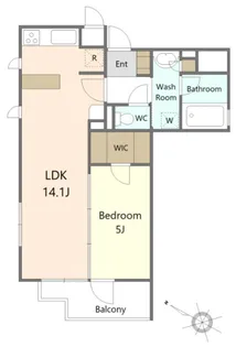 シャルール西五反田【2階】の間取り
