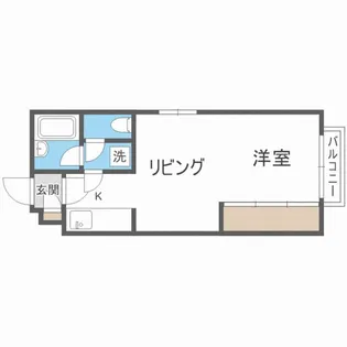 ルナハイツ札幌【4階】の間取り