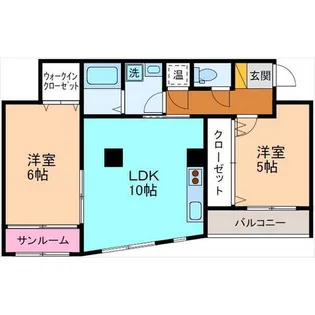 ノース・フィールド【2階】の間取り