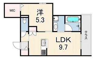 FOREST MONZENCHO EAST【1階】の間取り