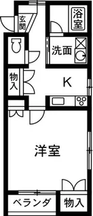 文京町山岸ハイツ【2階】の間取り