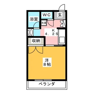 三村ハイツ【2階】の間取り