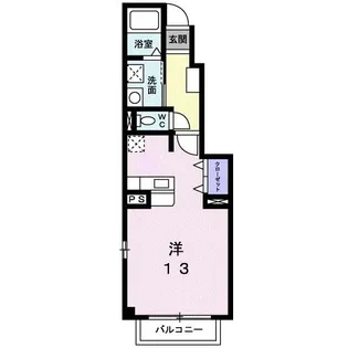 ソレイユ モンテ A【1階】の間取り