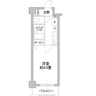 カスタリア野毛山【5階】の間取り