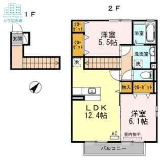 ビューテラス【2階】の間取り