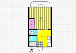 ビューラー大久保A【2階】の間取り
