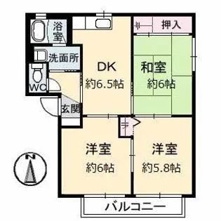 シャーメゾンラヴィ【2階】の間取り
