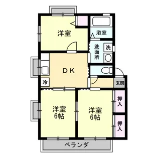 サンモールハイム【1階】の間取り