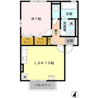 セレーノ E棟【2階】の間取り