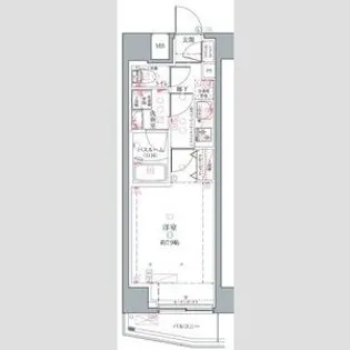 クレヴィスタ中野【4階】の間取り