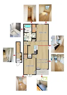 ビクトリア・ジャスティス【2階】の間取り