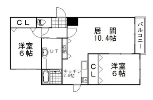 アビタK【1階】の間取り