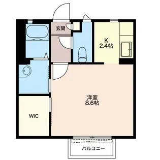 カーサ・クレール【1階】の間取り