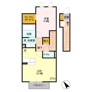 マロニエKINU【2階】の間取り