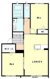 プレイン道上【1階】の間取り