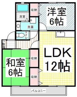 ピュアコート【1階】の間取り