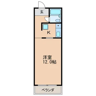 ハウス108車道【1階】の間取り