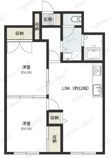 シャンボール荒町【9階】の間取り