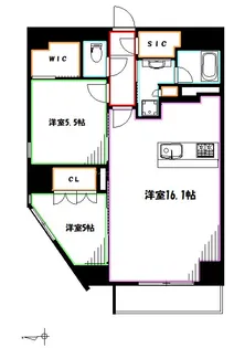 KDXレジデンス三鷹【11階】の間取り