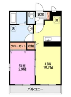 プレム東雲【1階】の間取り