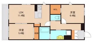 レクエルドII【3階】の間取り