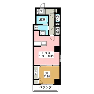 レスパルテ保土ヶ谷【5階】の間取り