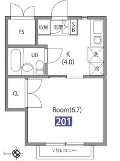 エルコート善福寺【2階】の間取り